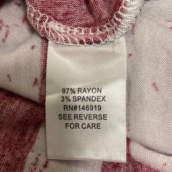 Cloud Chaser NWOT Red, White & Blue American Flag Fringed Sleeveless T Shirt. - Picture 5 of 6